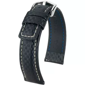 Hirsch Carbon L bracelet de montre 02592050-2-22
