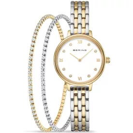 Bering Classic montre femme ensemble 11028-714-GWP