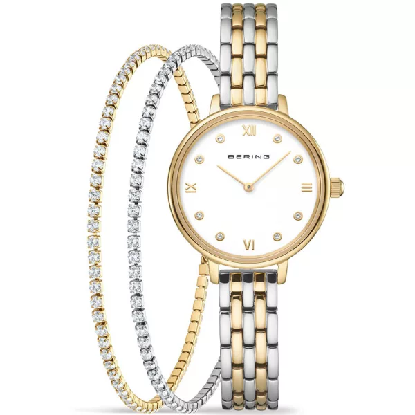 Bering Classic montre femme ensemble 11028-714-GWP