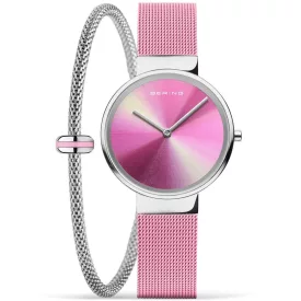   Bering Classic Time is Life Special Edition montre femme ensemble 19031-999-GWP