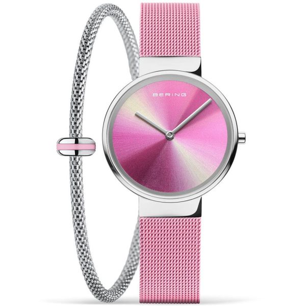Bering Classic Time is Life Special Edition montre femme ensemble 19031-999-GWP