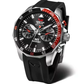 Vostok Europe N1 Rocket montre pour hommes 6S21-225A707-SBLK