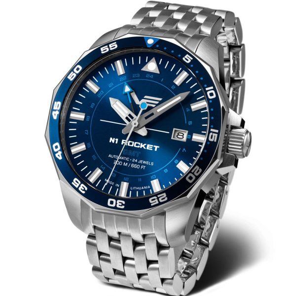 Vostok Europe N1 Rocket GMT montre pour hommes NH34A-225A712-B