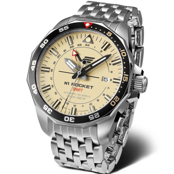 Vostok Europe N1 Rocket GMT montre pour hommes NH34A-225A713-B