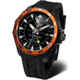   Vostok Europe N1 Rocket GMT montre pour hommes NH34A-225C714-SBLK