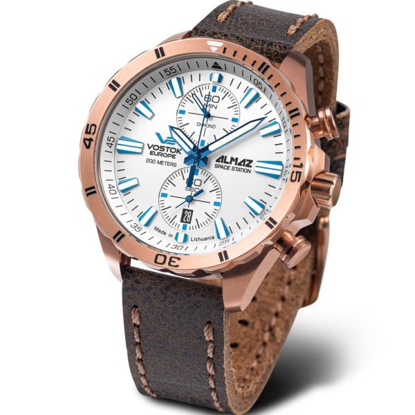 Vostok Europe Almaz Space Station montre pour hommes 6S11-320B676-L