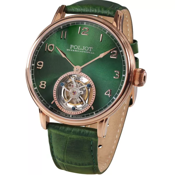 Poljot International Tourbillon Limited Edition montre pour hommes 3400.T-XVIII-GR