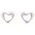 Calvin Klein Heart Stud femelle des boucles d'oreilles CKJ35000759