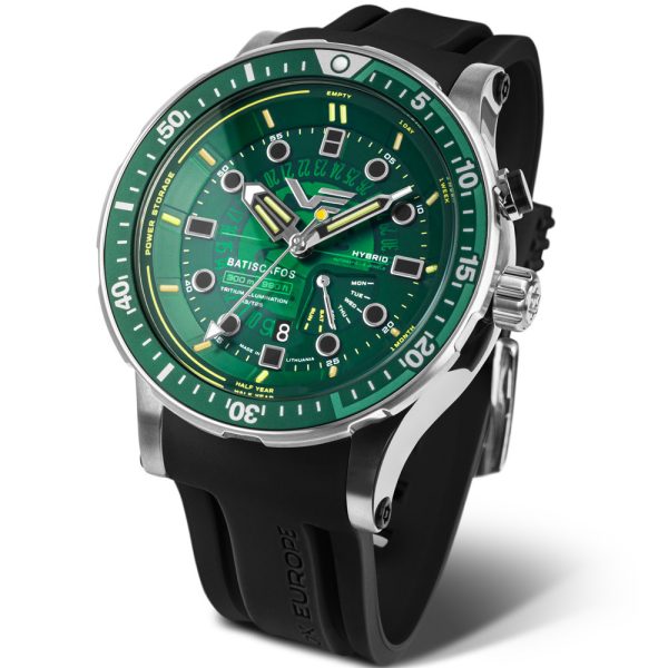 Vostok Europe Batiscafos montre pour hommes PX84-511A770-SBLK
