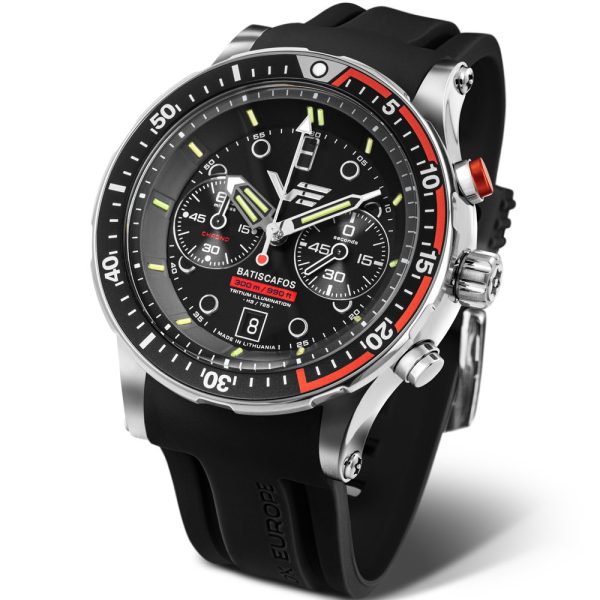 Vostok Europe Batiscafos montre pour hommes 6S21-511A771-SBLK
