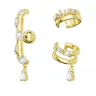 Swarovski 3 au coup par coup femelle des boucles d'oreilles ensemble 5663334