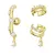 Swarovski 3 au coup par coup femelle des boucles d'oreilles ensemble 5663334