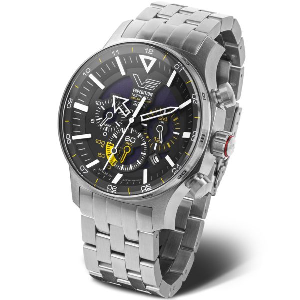 Vostok Europe Expedition North Pole-1 Solar Power Chronograph montre pour hommes VK42-595A732-B