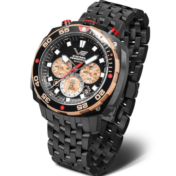 Vostok Europe Systema Periodicum Boron montre pour hommes VK67-650E721-B