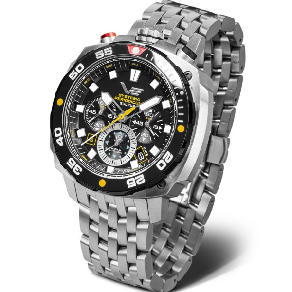 Vostok Europe Systema Periodicum Sulfur montre pour hommes VK67-650E725-B