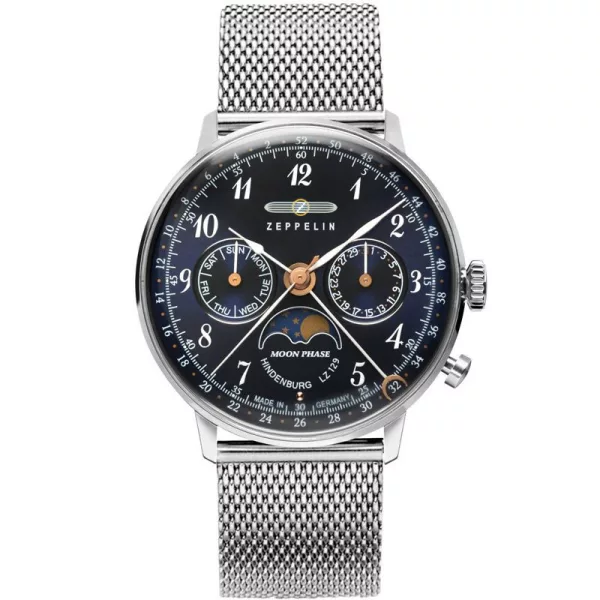 Zeppelin LZ129 Hindenburg Moon Phase montre femme 7037M-3