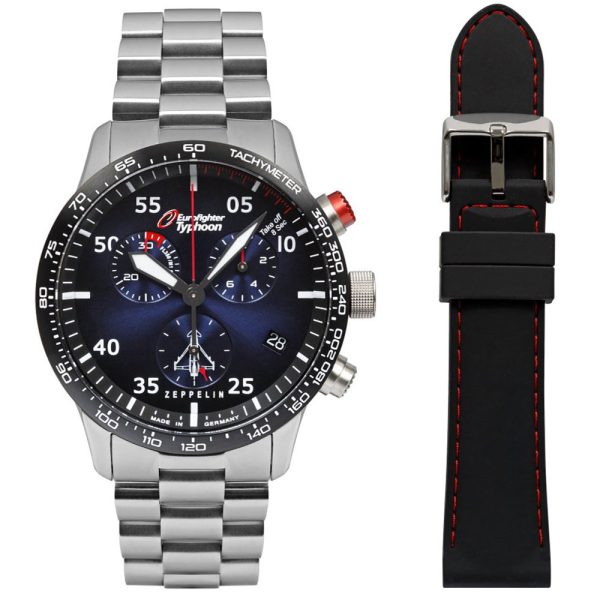 Zeppelin Eurofighter Typhoon montre pour hommes ensemble 7298M-3_SET