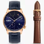Zeppelin Flatline montre pour hommes ensemble 7368-3