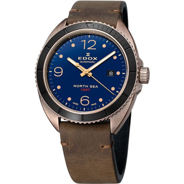 Edox North Sea 1967 Limited Edition montre pour hommes ensemble 80118-BRN-BU1