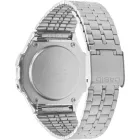 Casio Vintage montre unisexe A171WE-1AEF, cadran noir, bracelet en acier inoxydable argenté
