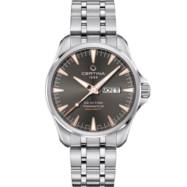 Certina DS Action Day Date Powermatic 80 montre pour hommes C032.430.11.081.01