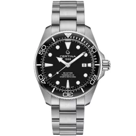   Certina DS Action Diver 43mm Powermatic 80 montre pour hommes C032.607.11.051.00