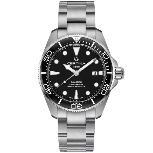 Certina DS Action Diver 43mm Powermatic 80 montre pour hommes C032.607.11.051.00