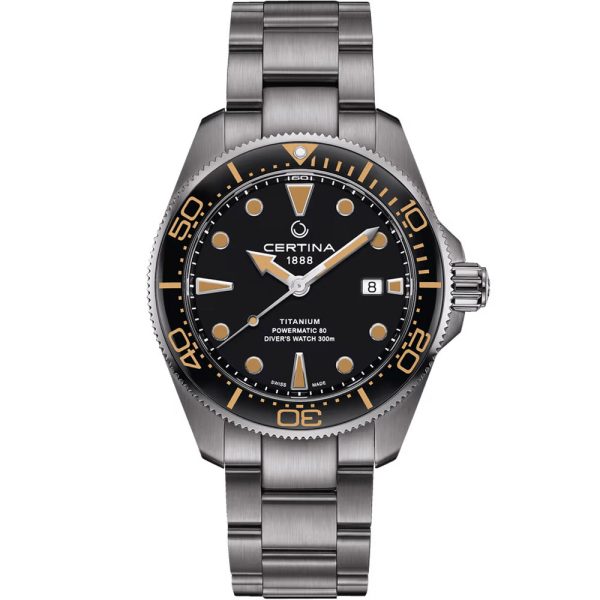 Certina DS Action Diver 43mm Powermatic 80 montre pour hommes C032.607.44.051.00