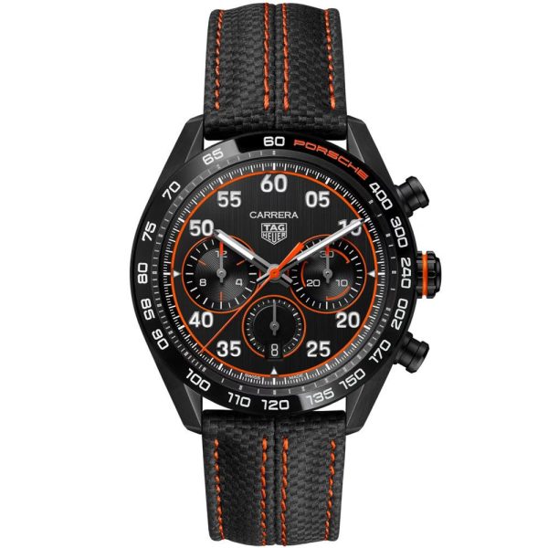 Tag Heuer Carrera Porsche Orange Racing Chronograph Special Edition montre pour hommes CBN2A1M.FC6526