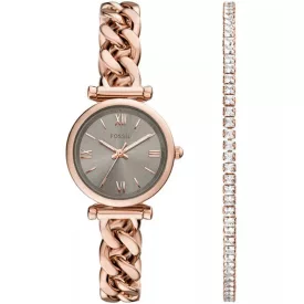 Fossil Carlie montre femme ensemble ES5378SET
