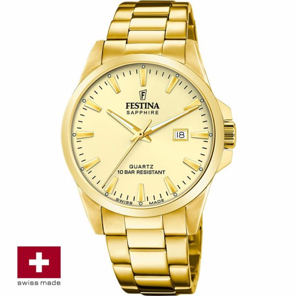 Festina Swiss Made Acier montre pour hommes F20044/4