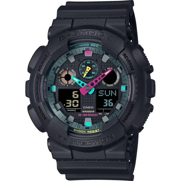 Casio G-Shock Multi Fluorescent montre pour hommes GA-100MF-1AER