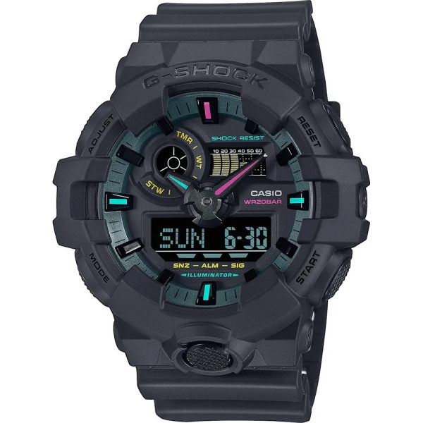 Casio G-Shock Multi Fluorescent Accents montre pour hommes GA-700MF-1AER