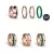 Bering femelle anneau ensemble GREENLIGHTS-10