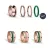 Bering femelle anneau ensemble GREENLIGHTS-7