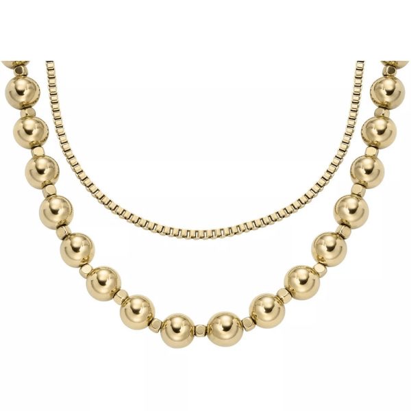 Fossil All Stacked Up femelle collier JA7248710