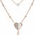 Fossil Flutter Hearts femelle collier JF03648791