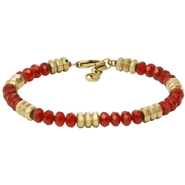 Fossil Red Agate homme bracelet JF04606710