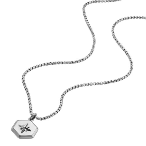 Fossil Sutton homme collier JF04618040