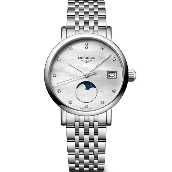 Longines Elegante Collection Moonphase montre femme L4.330.4.87.6