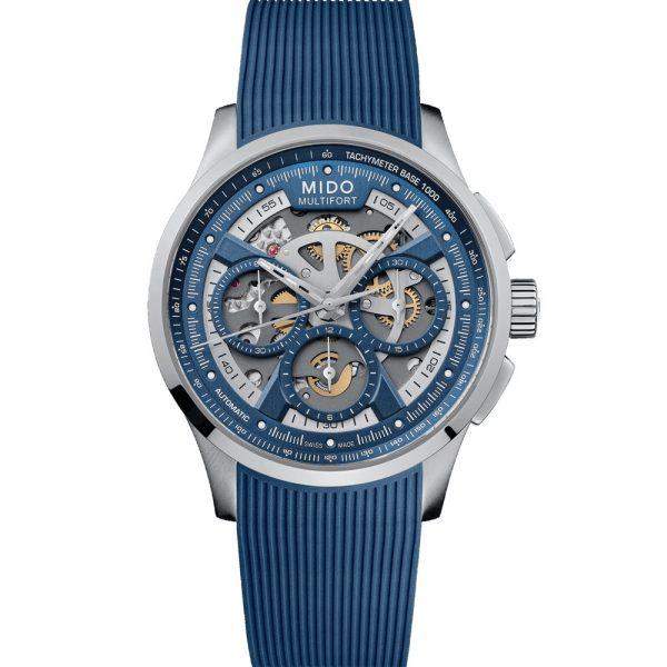 Mido Multifort Skeleton Chronograph montre pour hommes M038.662.17.040.00