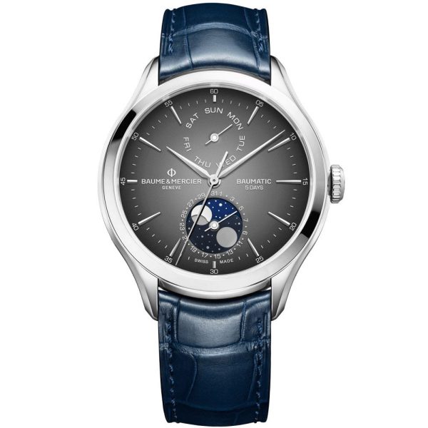Baume & Mercier Clifton Moon Phase Baumatic montre pour hommes M0A10548