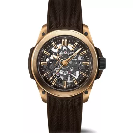   Norqain Wild ONE Skeleton 42mm Gold montre pour hommes N3000.07G04.N01.R01