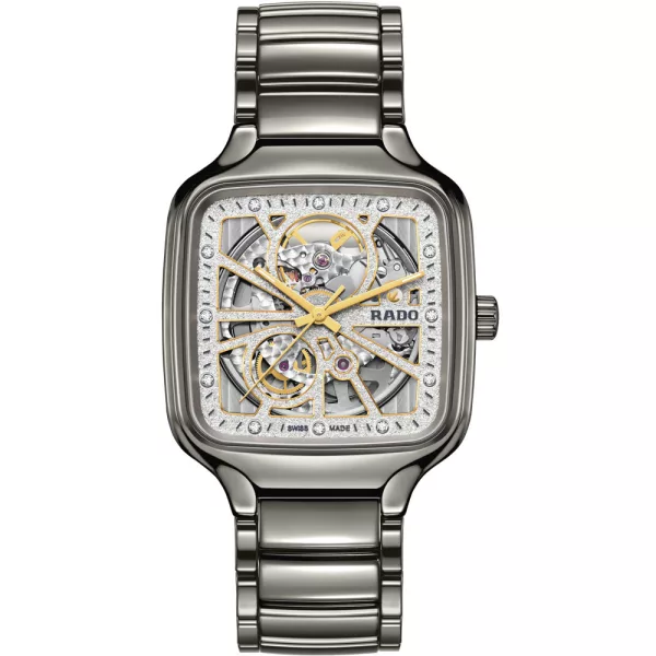 Rado True Square Automatic Open Heart Sparkling unisex montre R27083722