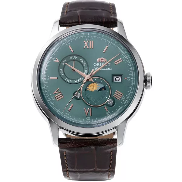 Orient Bambino Sun & Moon montre pour hommes RA-AK0805E30B