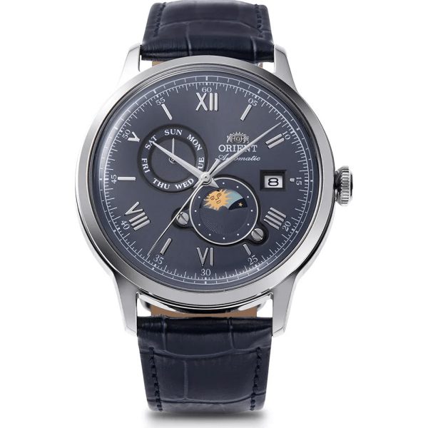 Orient Bambino Sun & Moon montre pour hommes RA-AK0806L30B