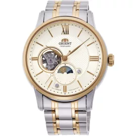   Orient Sun and Moon Open Heart montre pour hommes RA-AS0007S10B