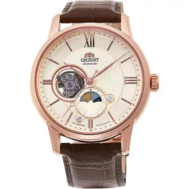   Orient Sun and Moon Open Heart montre pour hommes RA-AS0009S10B