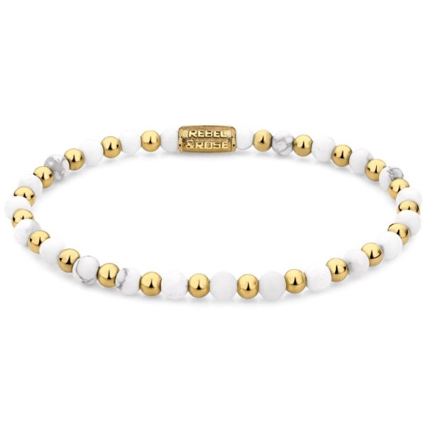 Rebel & Rose Mix Virgin White femelle bracelet XS RR-40113-G-XS