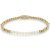 Rebel & Rose Pearl Gem meets Yellowgold femelle bracelet XS RR-40127-G-XS